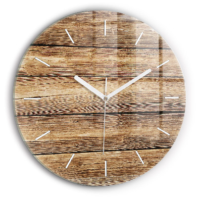 Reloj redondo pared Tablas de madera