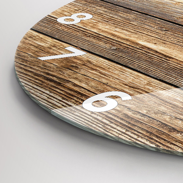 Reloj redondo pared Tablas de madera