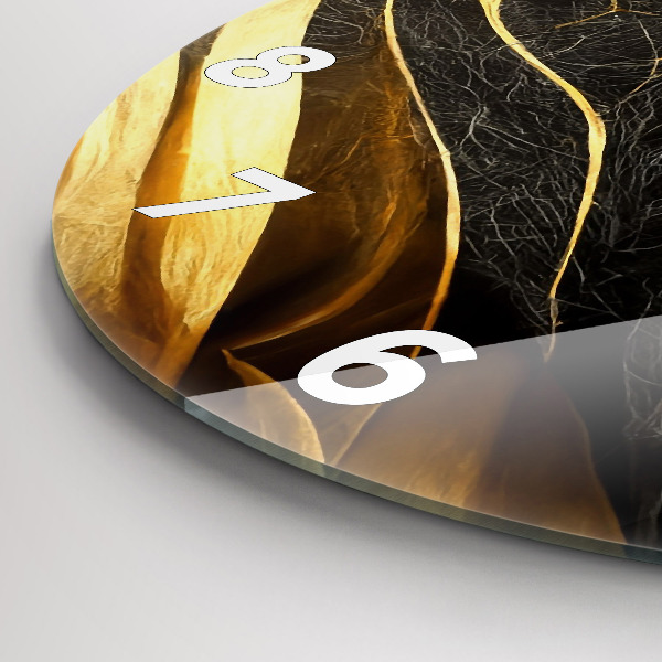 Reloj redondo pared Abstracción elegante