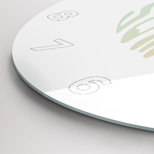 Reloj de cristal redondo Hola verano