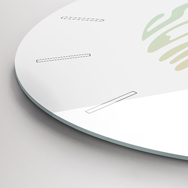 Reloj de cristal redondo Hola verano