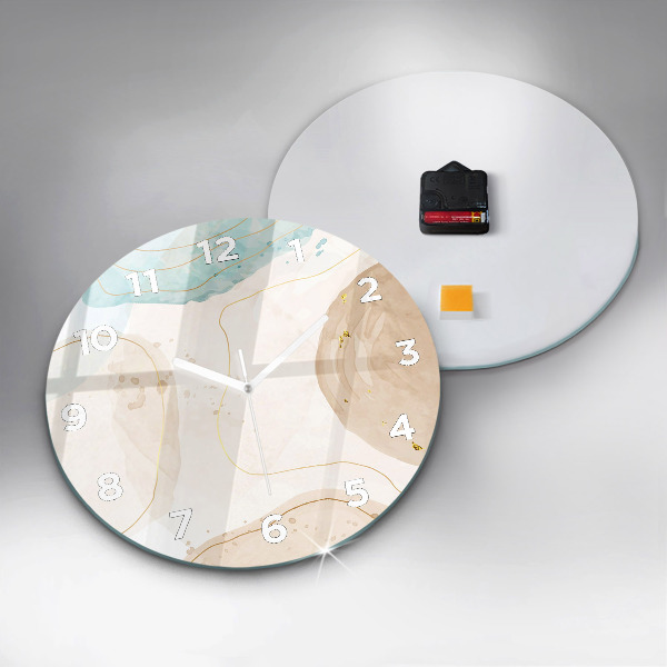 Reloj de pared redondo Manchas de acuarela