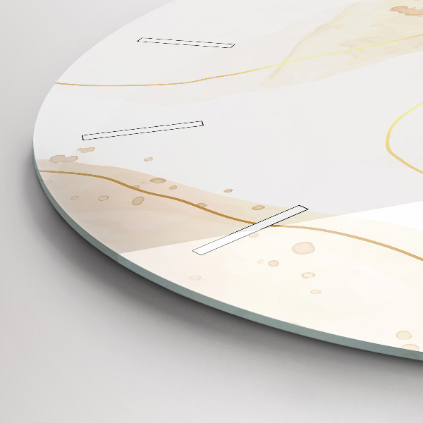 Reloj de pared redondo Manchas de acuarela