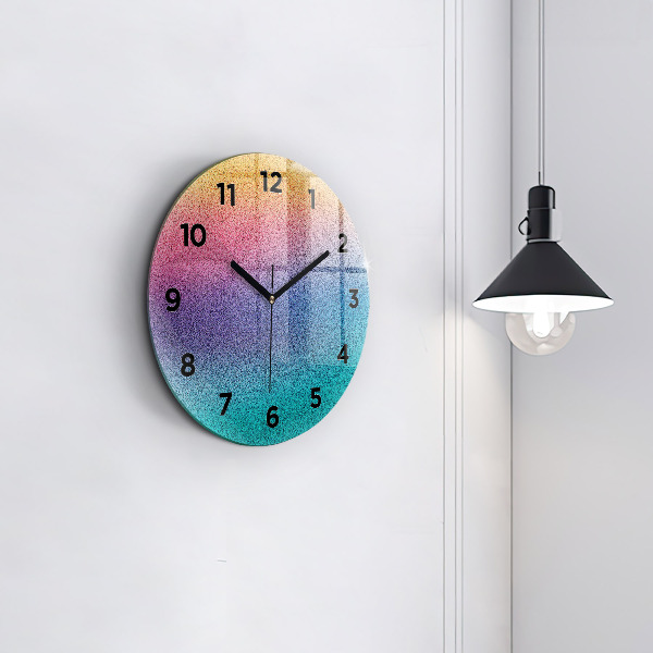 Reloj redondo pared Patrón degradado