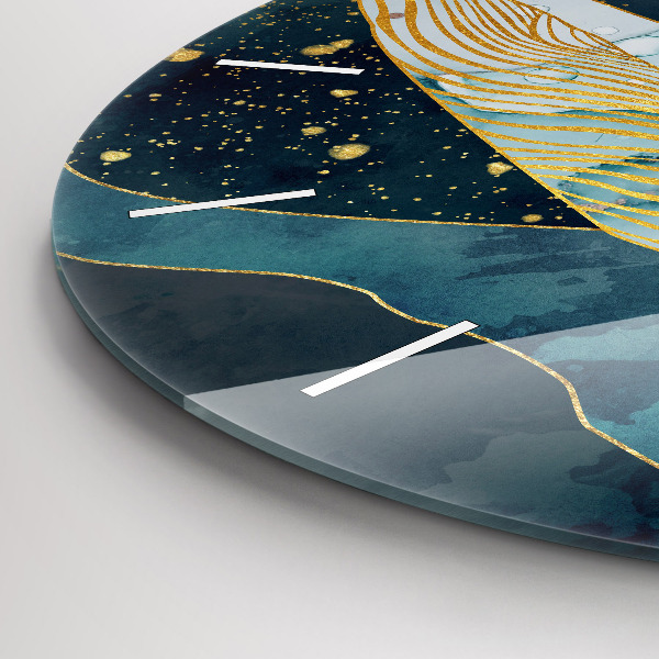 Reloj de pared redondo Ballena abstracta