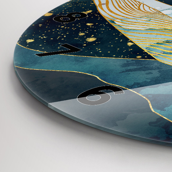 Reloj de pared redondo Ballena abstracta