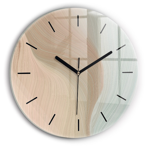 Reloj redondo pared Abstracción ondulada