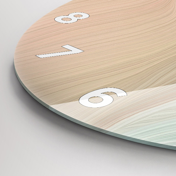 Reloj redondo pared Abstracción ondulada