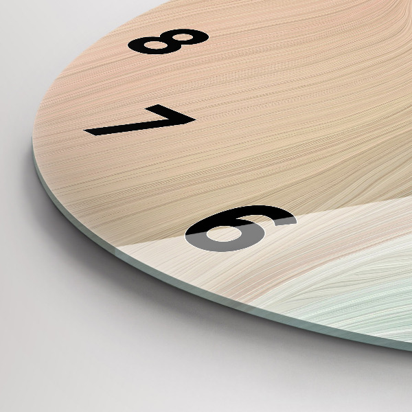 Reloj redondo pared Abstracción ondulada