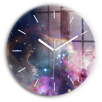 Reloj redondo pared Galaxia y estrellas