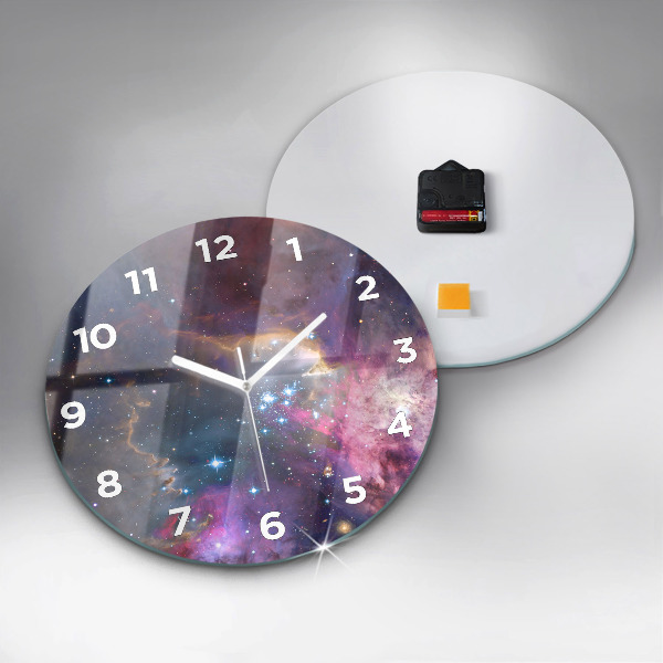 Reloj redondo pared Galaxia y estrellas