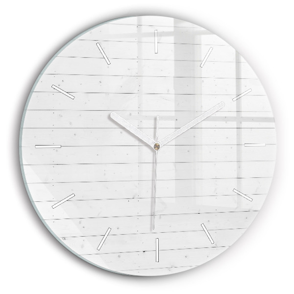 Reloj redondo pared Patrón de paneles de madera