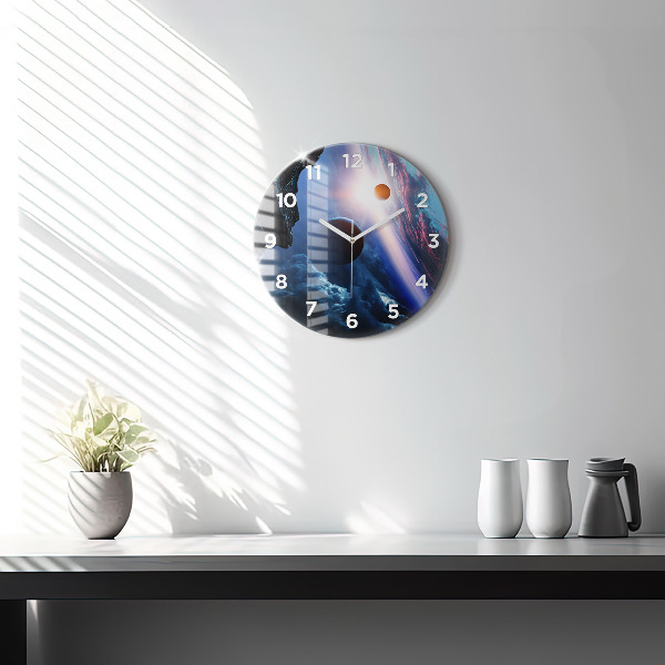 Reloj de cristal redondo Gran galaxia