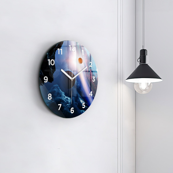 Reloj de cristal redondo Gran galaxia