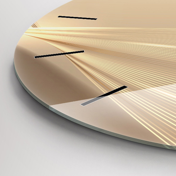 Reloj de cristal redondo Luz abstracta