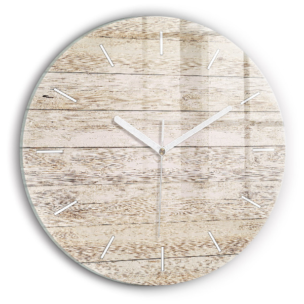 Reloj de pared redondo Paneles de madera