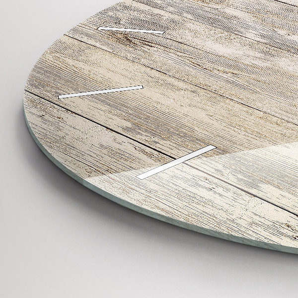 Reloj de pared redondo Paneles de madera