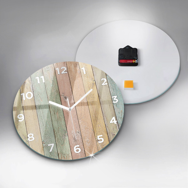 Reloj de cristal redondo Tablas de colores