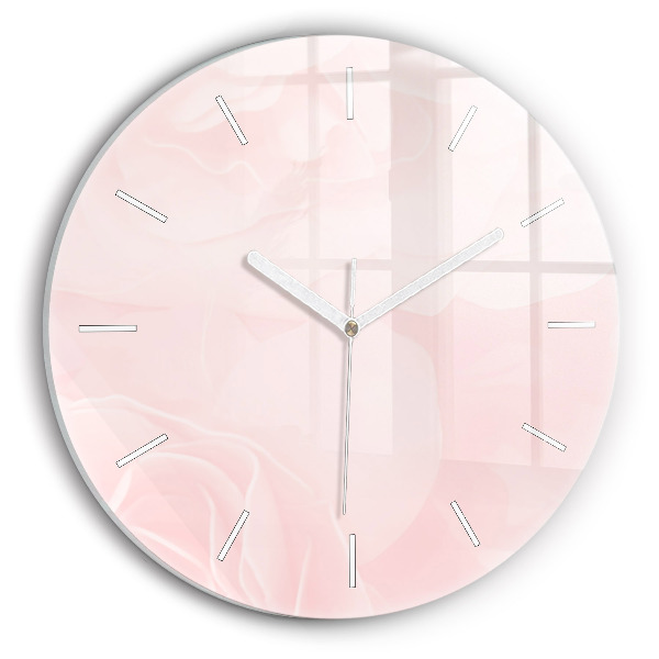 Reloj de cristal redondo Rosas en flor