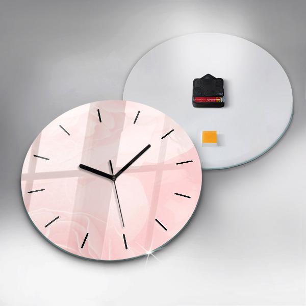 Reloj de cristal redondo Rosas en flor