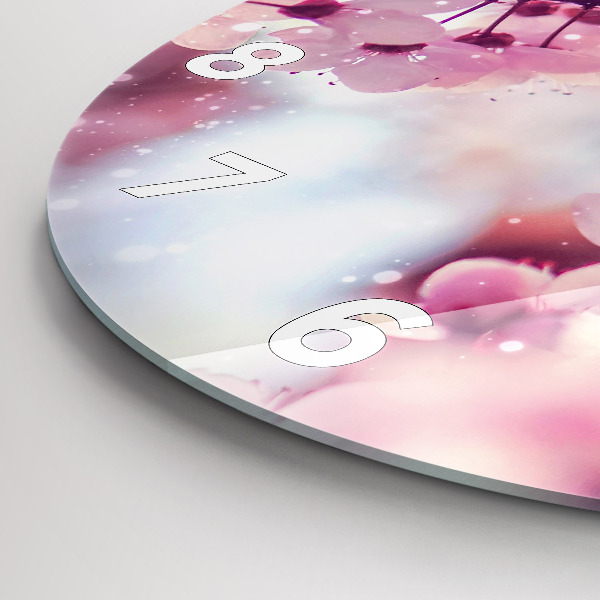 Reloj de pared redondo Flores de primavera