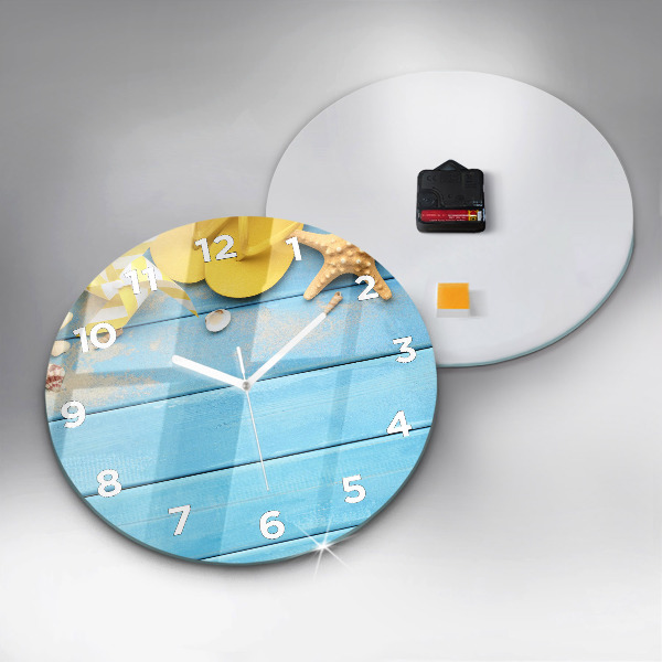Reloj de pared redondo Accesorios de playa y tablas