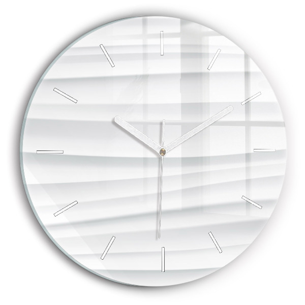 Reloj de pared redondo Textura de olas