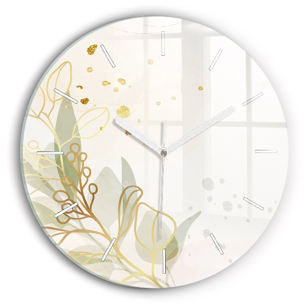 Reloj de pared redondo Pastel abstracto