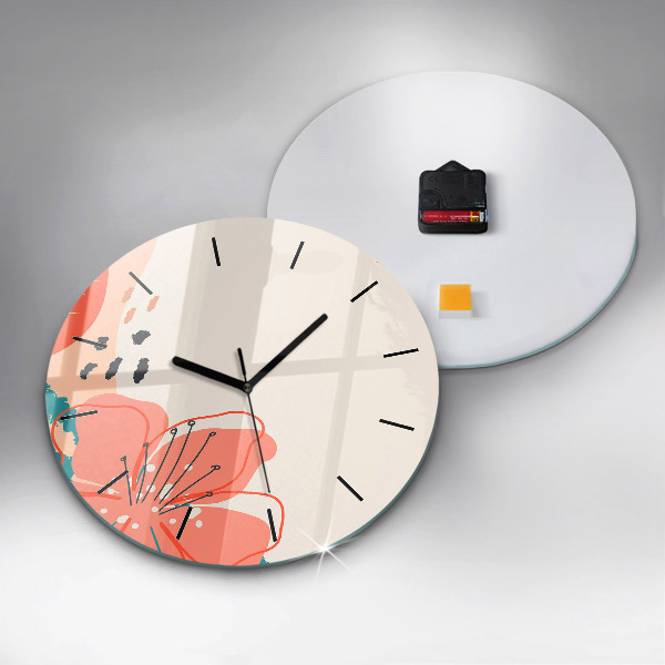 Reloj de pared redondo Plantas hawaianas