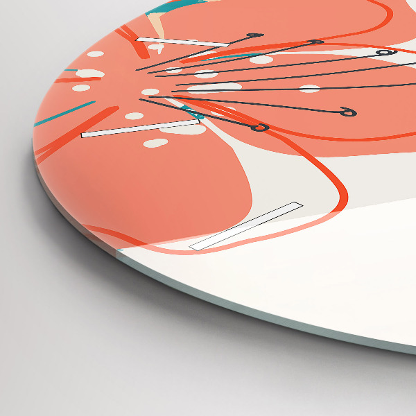 Reloj de pared redondo Plantas hawaianas