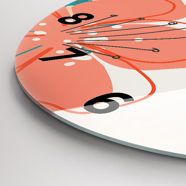 Reloj de pared redondo Plantas hawaianas