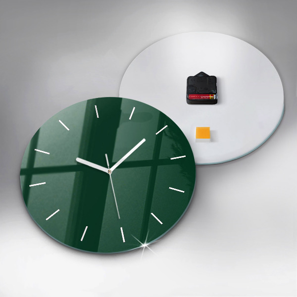 Reloj de pared redondo Botella de color verde