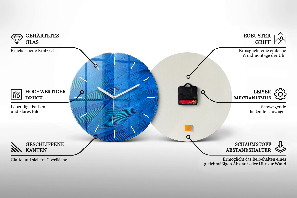 Reloj de pared redondo Botella de color verde