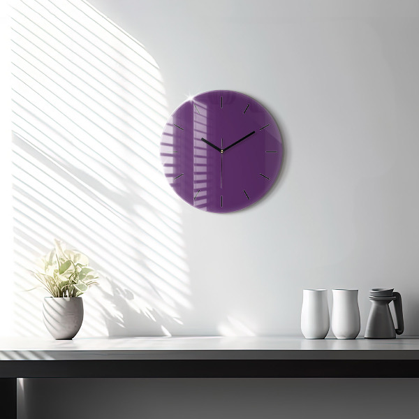 Reloj redondo pared Color morado