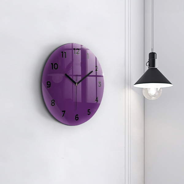 Reloj redondo pared Color morado