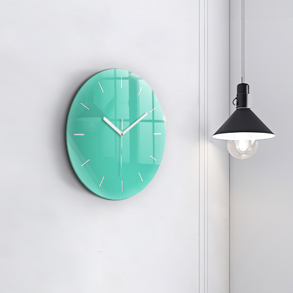 Reloj de pared redondo Color turquesa