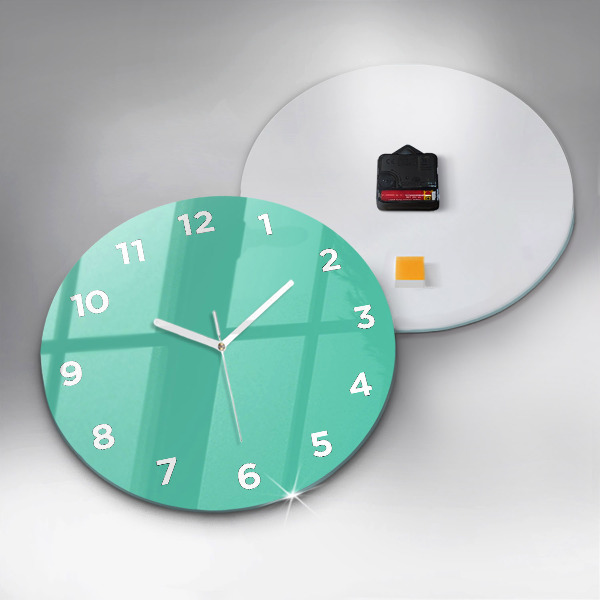 Reloj de pared redondo Color turquesa