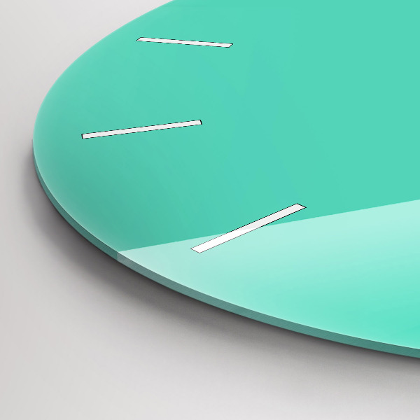 Reloj de pared redondo Color turquesa