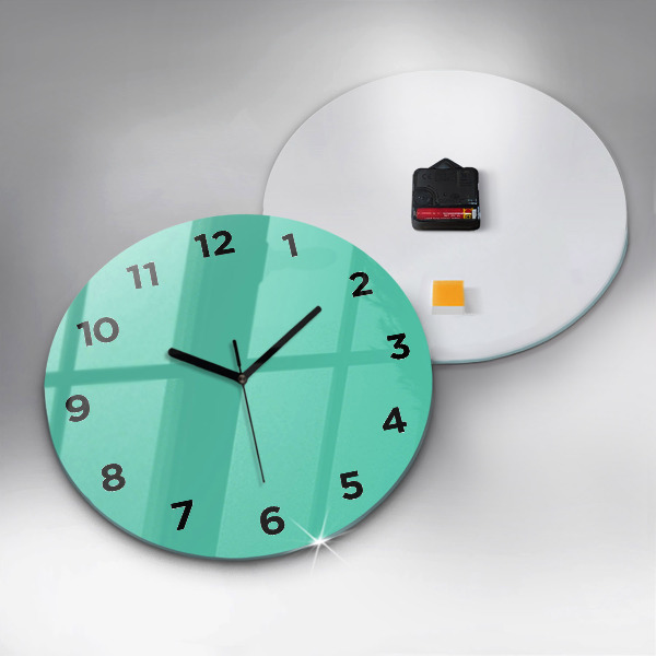 Reloj de pared redondo Color turquesa
