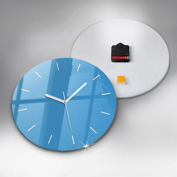 Reloj de pared redondo Color azul