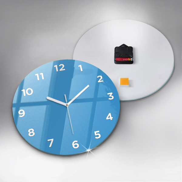 Reloj de pared redondo Color azul