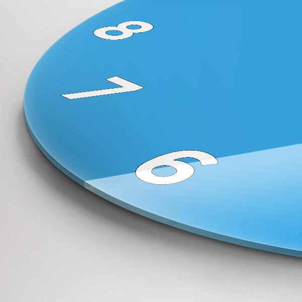 Reloj de pared redondo Color azul