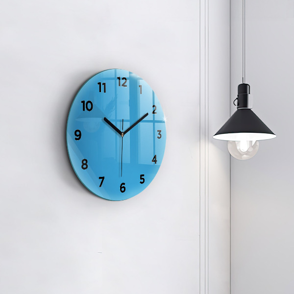 Reloj de pared redondo Color azul