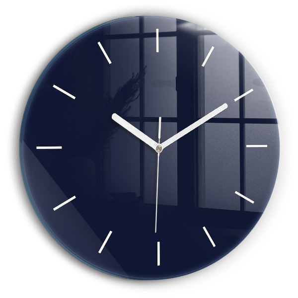 Reloj de pared redondo Color azul oscuro
