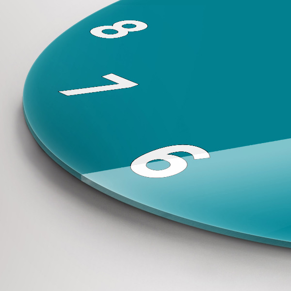 Reloj de cristal redondo Color azul marino