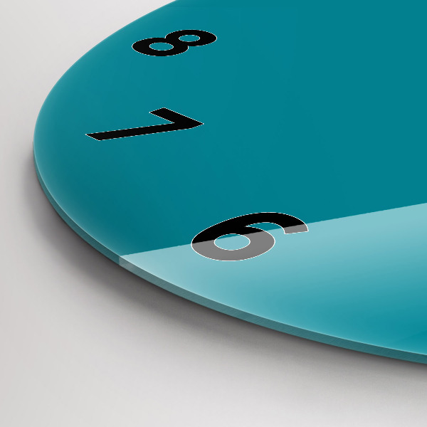 Reloj de cristal redondo Color azul marino