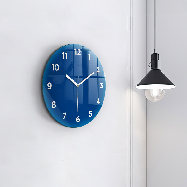 Reloj redondo pared Color azul
