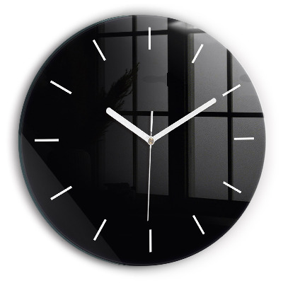 Reloj de pared redondo Color negro