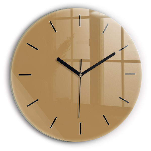 Reloj redondo pared Color beige oscuro