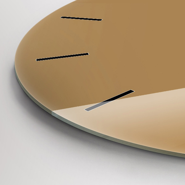 Reloj redondo pared Color beige oscuro